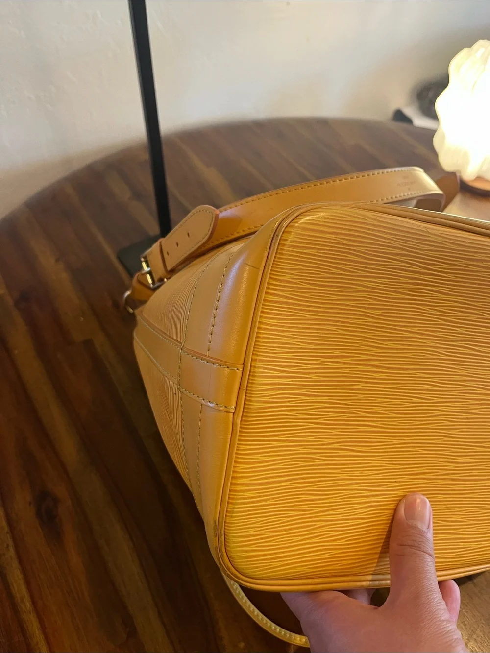 Louis Vuitton Yellow Epi Leather Noé GM